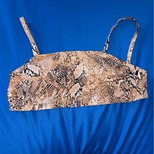 Bikini top snake skin